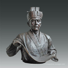 Большая фигурная статуя Бумажное производство Cailun Бронзовая скульптура Tpls-075